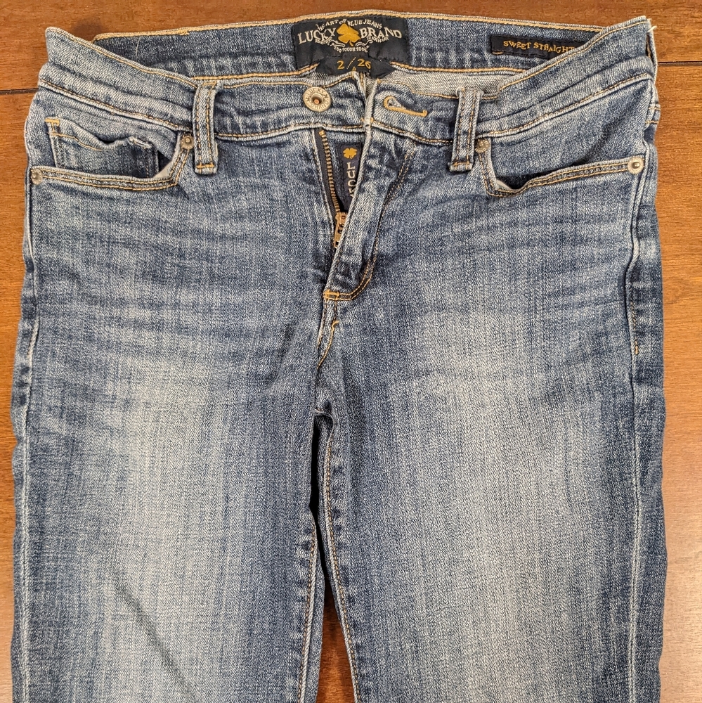 Lucky Brand Straight-Leg Jeans, Size 2